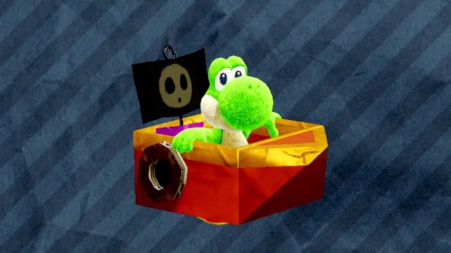 Yoshi in the Pirate Ship in-game costume.